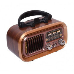 Ретро радио Golon RX-BT628 S, соларен панел, Bluetooth, MP3