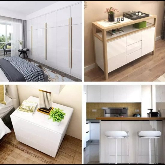 Самозалепващо фолио-бяло