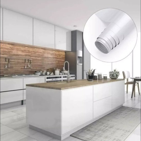 Самозалепващо фолио-бяло