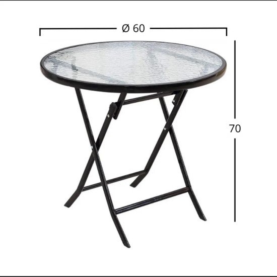 Сгъваем градински сет маса и 2 стола