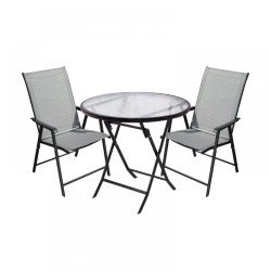 Сгъваем градински сет маса и 2 стола