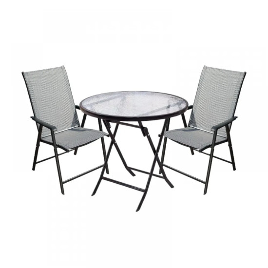 Сгъваем градински сет маса и 2 стола