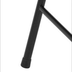 Сгъваем кожен стол със стоманена конструкция