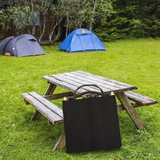 Сгъваем стол за къмпинг, черен
