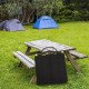 Сгъваем стол за къмпинг, черен