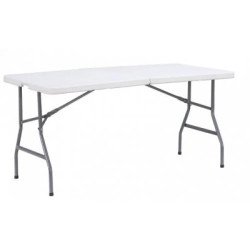 Сгъваема бяла къмпинг маса 180 х 74 х 74 SunFun