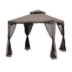 Шатра с мрежа - 3х3м - Н-2,40м - кафява