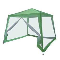 Шатра с мрежа за комари Poly Mosquito GAZEBO 2.4м x 2.4м FG-3008 зелена