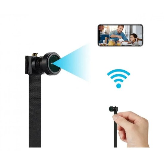 Шпионска мини безжична WiFi IP камера модул за вграждане с микрофон