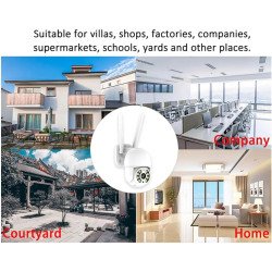 СИСТЕМА ЗА ВЪНШЕН МОНТАЖ С 4 БРОЯ 5MPX WIFI УПРАВЛЯЕМИ КАМЕРИ И 8 КАНАЛЕН DVR