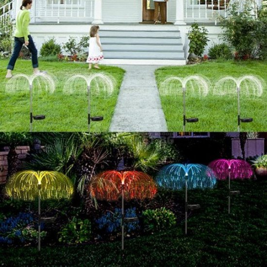 Соларна LED лампа цветен Фонтан