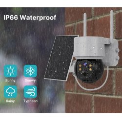 Соларна Wi-Fi Камера 5MP със самозареждащи се акумулаторни батерии