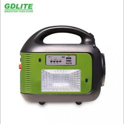 Соларна инверторна система GD-9001, 12V-220V, 3 крушки, Фенер