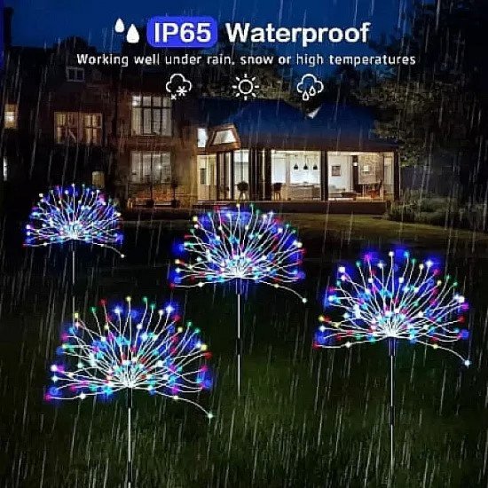 Соларна лампа фойерверк