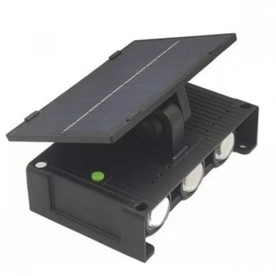 2 Броя соларна стенна лампа с 6 LED панела отгоре