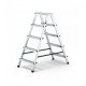 Стълба алуминиева 2 х 5 двустранна домакинска 125 кг