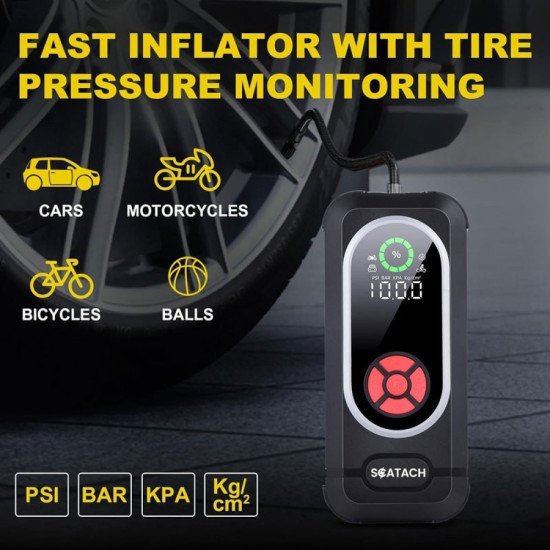 Стартер за автомобил с компресор 4в1