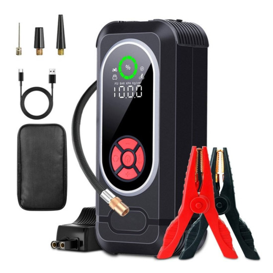 Стартер за автомобил с компресор 4в1