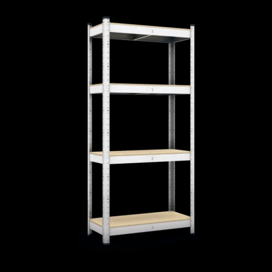 Стелаж метален поцинкован Standart DIY 4x175 180х90х40см 4 MDF рафта