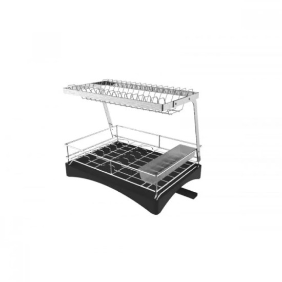 Сушилник за съдове на две нива 4041 неръждаема стомана