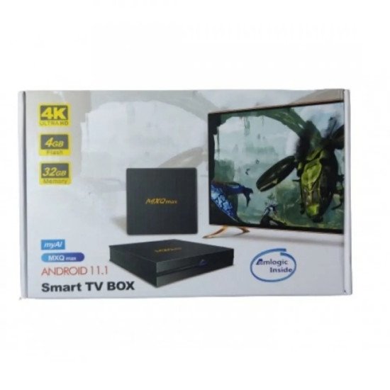 ТВ БОКС MXQ MAX - 4GB RAM32GB ROM с Android 11.1, WiFi