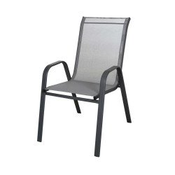 Текстилен Стол - 74х54х92см - сив