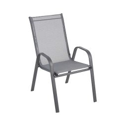 Текстилен Стол - 74х54х92см - сив