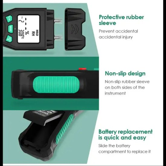 Цифров влагомер за различни повърхности, дърво, строителни материали и др