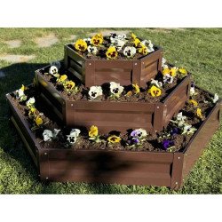 Цветарник Primaterra Hexagonal 3 Шоколад