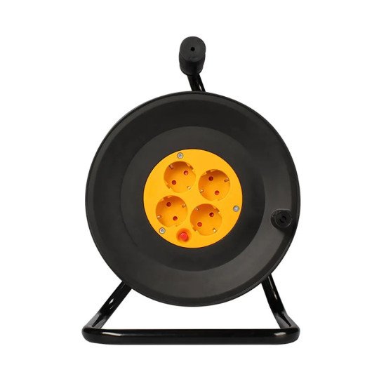 Удължител с макара и 4 гнезда, 1.5mm2, 15.0m дължина