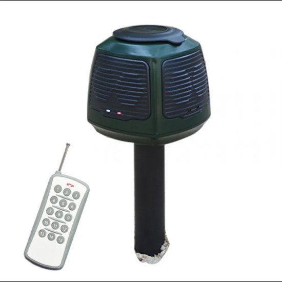 Ултразвуков електронен апарат за прогонване на лястовици, чайки, гларуси, кълвачи, гризачи и къртици с 8 говорителя