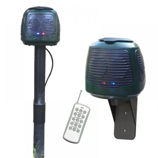 Ултразвуков електронен апарат за прогонване на лястовици, чайки, гларуси, кълвачи, гризачи и къртици с 8 говорителя