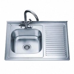 Умивалник за кухня Cascada Алпака D8060PL лява 800x600x180мм