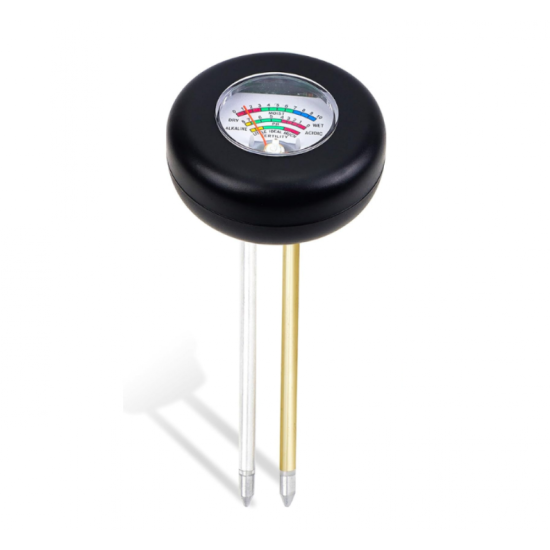 Уред 3в1 за измерване на pH, влажност и плодовитост на почвата