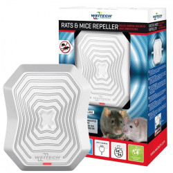 Уред против мишки, плъхове, съсели и гущери с вибрация и звук Weitech WK0400