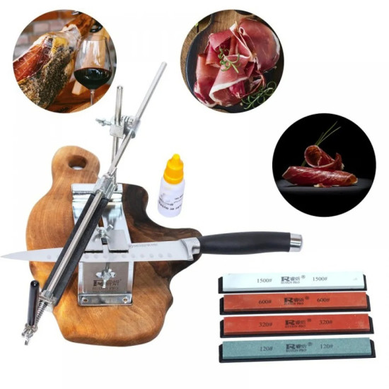 Уред за заточване на Ножове, Рендета, Длета под фиксиран ъгъл, абразиви 120, 320, 600, 1500 ТОЧИЛО