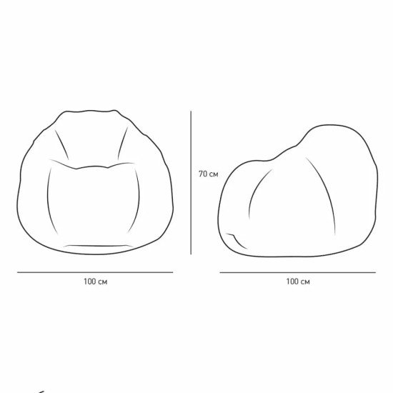 ВОДОУСТОЙЧИВА ДАМАСКА -ПУФ ЯБЪЛКА