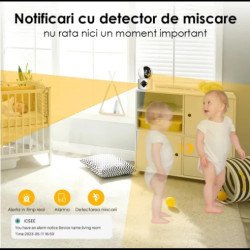 Вътрешна камера за наблюдение с инфрачервена връзка и едновременно наблюдение на две зони