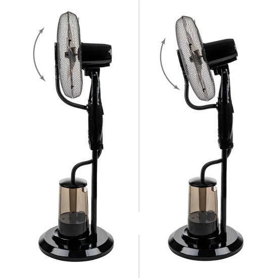 Вентилатор с водна мъгла 16 Muhler MF-1609RC, 75W, LED, дистанционно