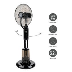 Вентилатор с водна мъгла 16'' Muhler MF-1677, 75W