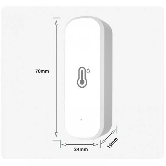 Wi Fi smart сензор за влажност и температура, Температура -20 до +60, Влажност 0 до 100%