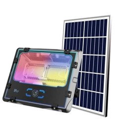 Многоцветен соларен прожектор с отделен панел 400W