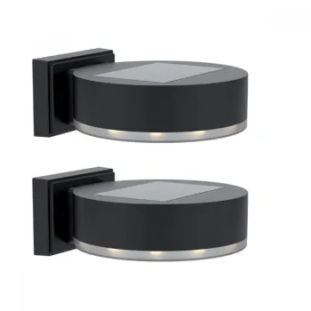 2 БРОЯ СОЛАРНА LED ЛАМПА ЗА СТЕНА 0.3W IP44