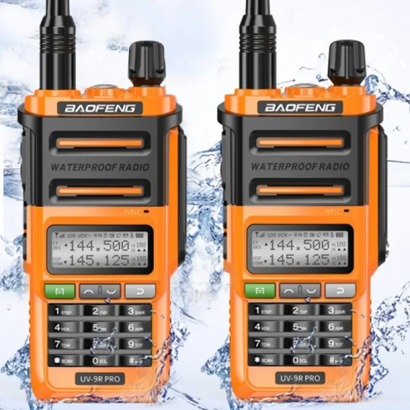 2 Броя професионална водоустойчива радиостанция Baofeng UV-9R Pro – Къмпинг | TopZone.bg