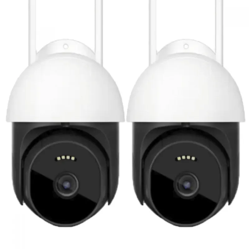 2 Броя смарт охранителна камера 4G 360° IP PTZ – Видеонаблюдение | TopZone.bg