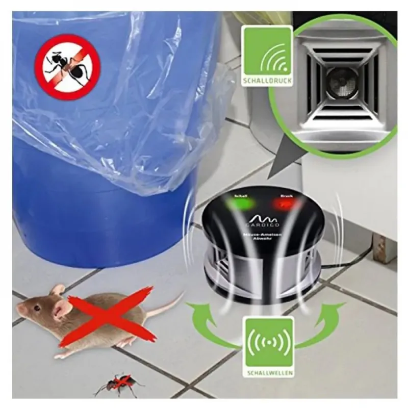 2 Броя ултразвуков уред против мишки, плъхове и мравки Gardigo Mouse Repellent Duo – Борба с вредители | TopZone.bg