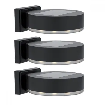 3 БРОЯ СОЛАРНА LED ЛАМПА ЗА СТЕНА 0.3W IP44