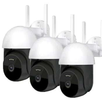3 Броя смарт охранителна камера 4G 360° IP PTZ