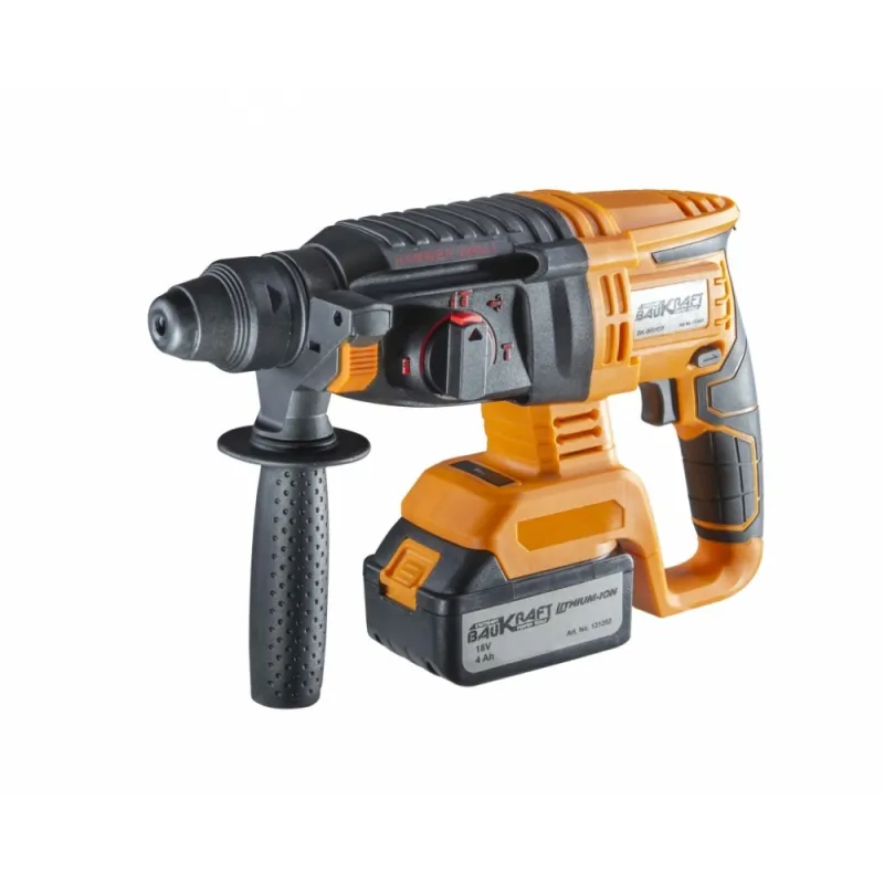 Baukraft Перфоратор безч. SDS-plus 2.2J 4ф. 18V 4Ah – Инструменти | TopZone.bg