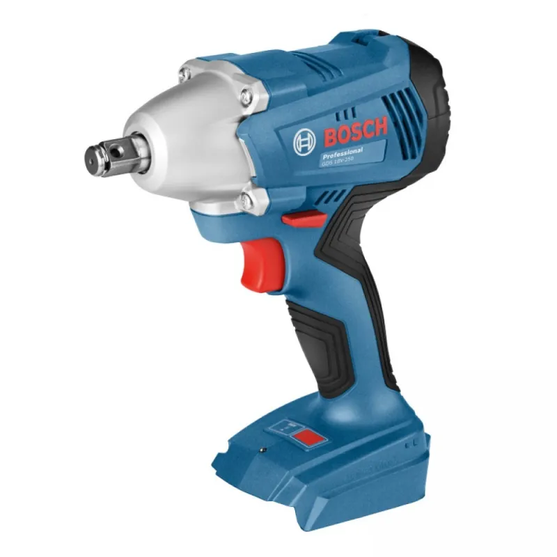 Bosch Гайковерт акумулаторен ударен без батерия и зарядно, 18 V, 250 Nm, 1/2, GDS 250-LI Professional – Инструменти | TopZone.bg